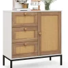 Sideboard mit 3 Schubladen 80cm in Beige