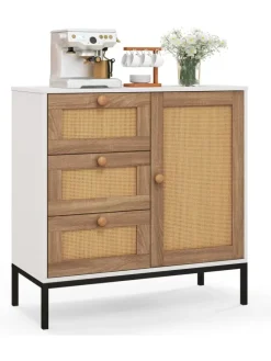 Sideboard mit 3 Schubladen 80cm in Beige
