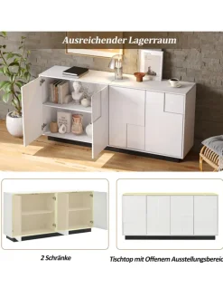 Sideboard mit Push-to-Open & Kippschutz