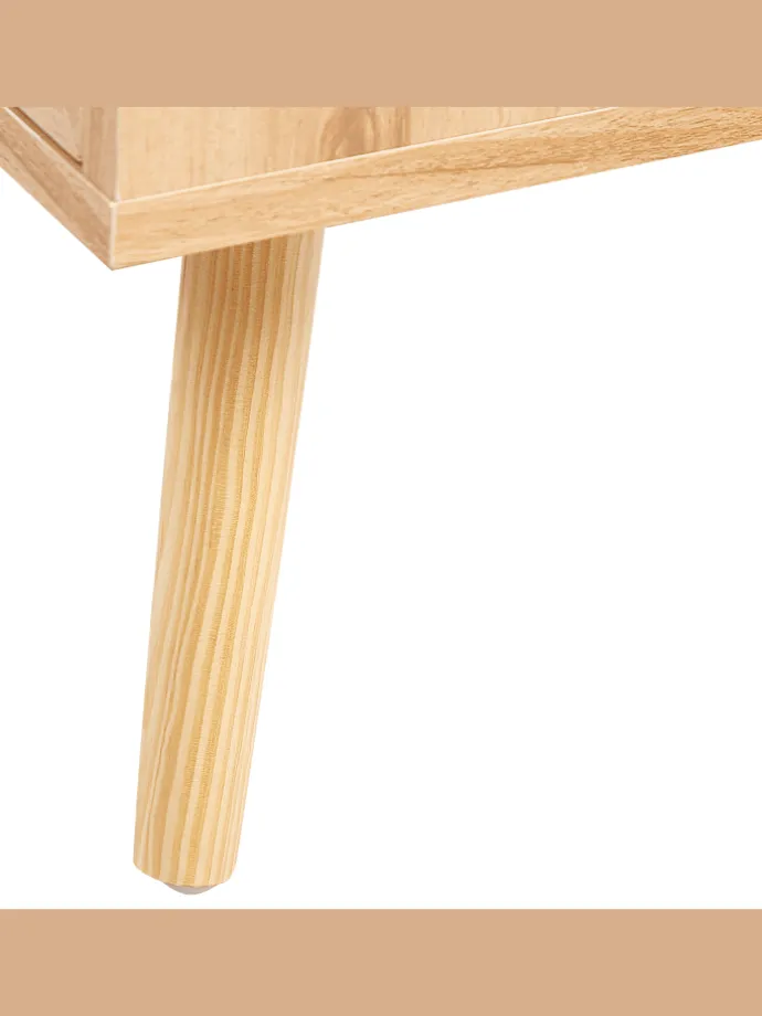 Sideboard PEROTE in Braun/Gold - (W) 120 x (H) 71 x (L) 40 cm