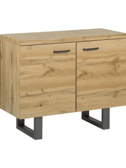 Sideboard TIMBER in Braun/Grau - (W) 94 x (H) 79 x (L) 42 cm