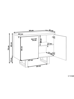 Sideboard TIMBER in Braun/Grau - (W) 94 x (H) 79 x (L) 42 cm