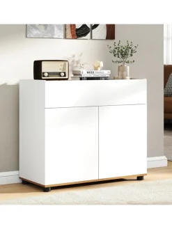 Sideboard 80x35x70 cm in Weiß