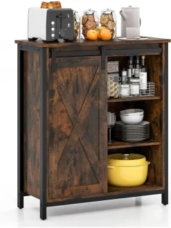 Sideboard 70x30x81cm in Braun