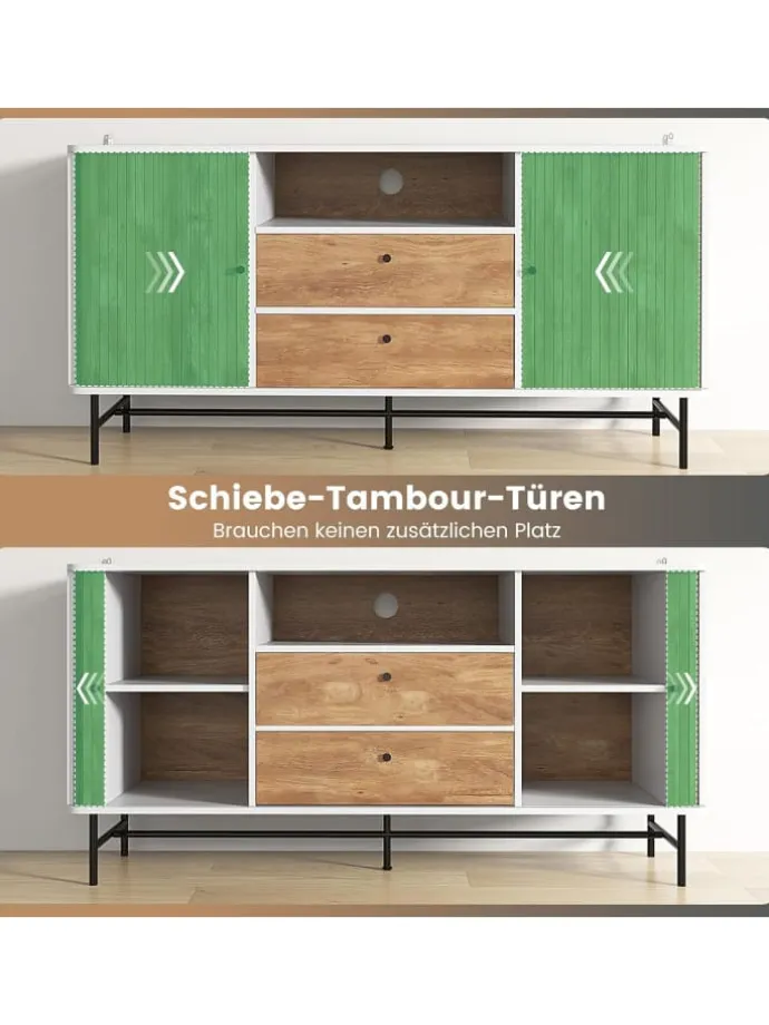 Sideboard 150x45x74cm in Weiß