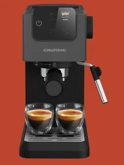 Siebträgermaschine in Schwarz - (B)14,4 x (H)30,8 x (T)42,3 cm