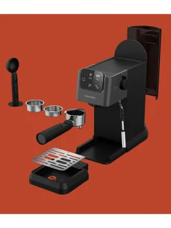 Siebträgermaschine in Schwarz - (B)14,4 x (H)30,8 x (T)42,3 cm