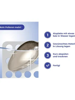 Silberreiniger in Silber - (B)18,7 x (H)15,7 cm