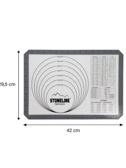 Silikon-Backmatte in Grau - (L)29,5 x (B)42 cm