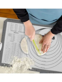 Silikon-Backmatte in Grau - (L)29,5 x (B)42 cm