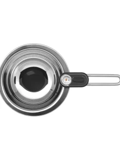 Simmertopf mit Temperaturanzeige in Silber - 1,5 l