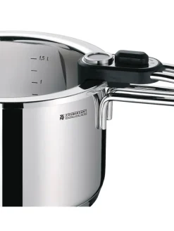 Simmertopf mit Temperaturanzeige in Silber - 1,5 l