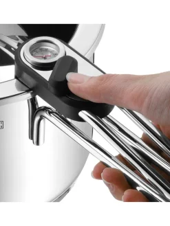 Simmertopf mit Temperaturanzeige in Silber - 1,5 l