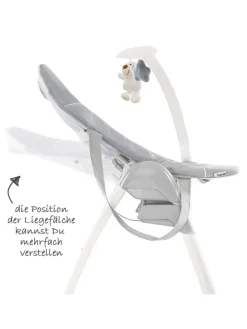 Sitn Relax 3in1 - Hochstuhl ab der Geburt, in grau,weiss