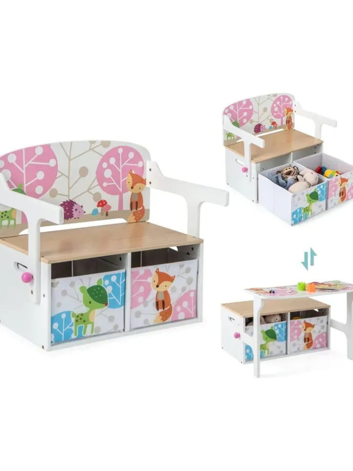 Sitzgruppe 3 in1 in Weiß