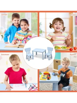 Sitzgruppe 3 tlg. Set in Blau