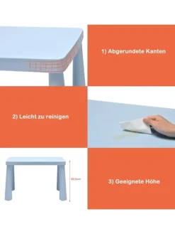 Sitzgruppe 3 tlg. Set in Blau