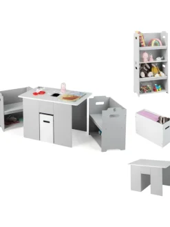 Sitzgruppe 3 tlg. Set in Grau