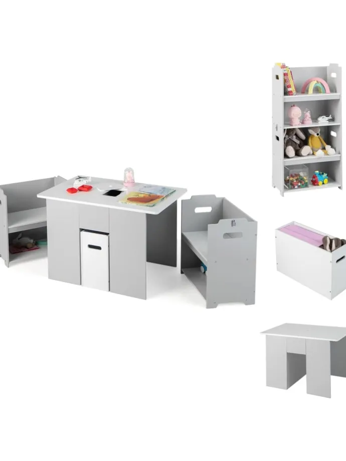 Sitzgruppe 3 tlg. Set in Grau