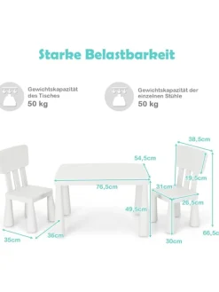 Sitzgruppe 3 tlg. Set in Weiß