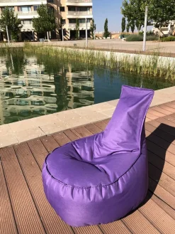 Sitzsack in Lila - (B)60 x (H)70 x (T)30 cm