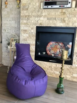 Sitzsack in Lila - (B)60 x (H)70 x (T)30 cm