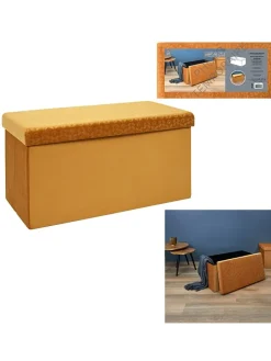 Sitztruhe in Gelb - (B)76 x (H)38 x (T)38 cm