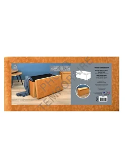 Sitztruhe in Gelb - (B)76 x (H)38 x (T)38 cm