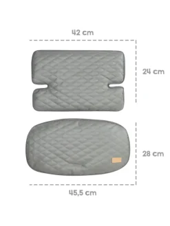 Sitzverkleinerer 'Luxe' - Einlage 'Stone gesteppt' - für 'Sit Up' Hochstühle
