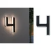 Solar LED Hausnummernleuchte Nummer 4