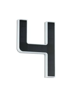Solar LED Hausnummernleuchte Nummer 4