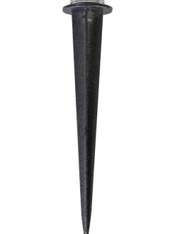 Solar-Stehleuchte in Weiß/ Schwarz - (H)150 cm