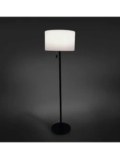 Solar-Stehleuchte in Weiß/ Schwarz - (H)150 cm