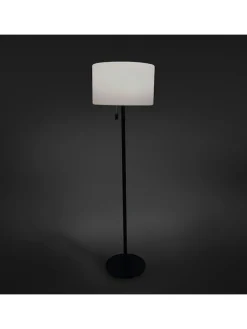 Solar-Stehleuchte in Weiß/ Schwarz - (H)150 cm