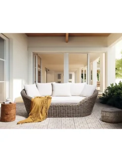 Sonneninsel CAVO in /Beige - (W) 227 x (H) 80 x (L) 124 cm