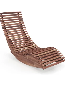 Sonnenliege ergonomisch in Hellbraun