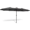 Sonnenschirm in Grau - (L)260 x (B)450 cm