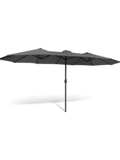 Sonnenschirm in Grau - (L)260 x (B)450 cm