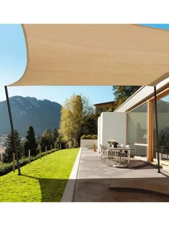 Sonnensegel in Beige - (L)500 x (B)500 cm