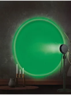 Sonnenuntergangs-Projektionslampe in Schwarz - (H)38 cm