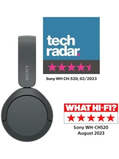 Sony WH-CH520 Bluetooth On-Ear-Kopfhörer BT 5.2 in Schwarz