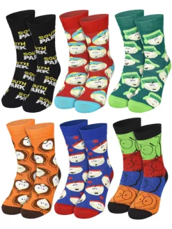 South Park Socken Adventskalender mit 12 Paar Socken kurz und lang in Mehrfarbig