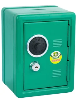 Spardose "Tresor" in Grün - (L)16,5 x (B)12,5 x (H)12 cm