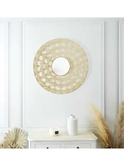 Spiegel ''Ajoure'' in Gold - Ø 70 cm