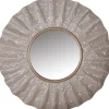 Spiegel "Brest"in Grau - Ø 62 cm