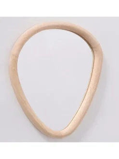 Spiegel ''Cursa'' in Hellbraun - (L)28 x (B)23 cm