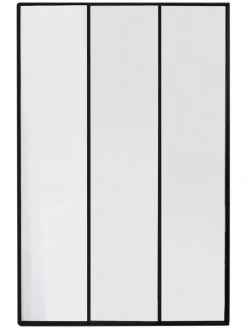 Spiegel in Schwarz - (B)75 x (H)115 cm