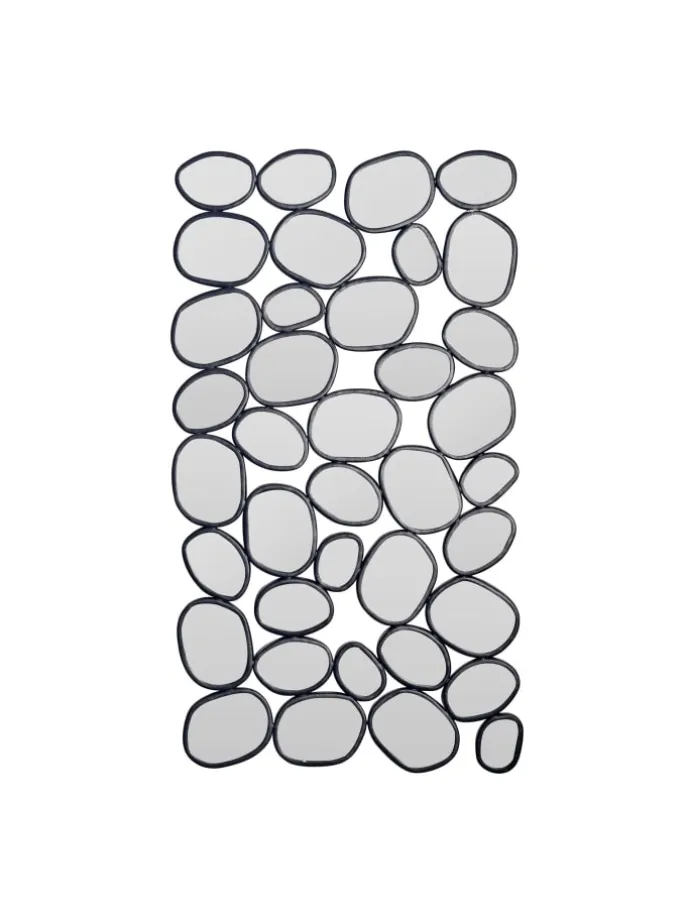 Spiegel in Schwarz / Glas / 56x3x99