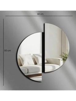 Spiegel in Silber - (B)44 x (H)50 cm