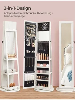 Spiegel in Weiß - (B)55 x (H)161 cm